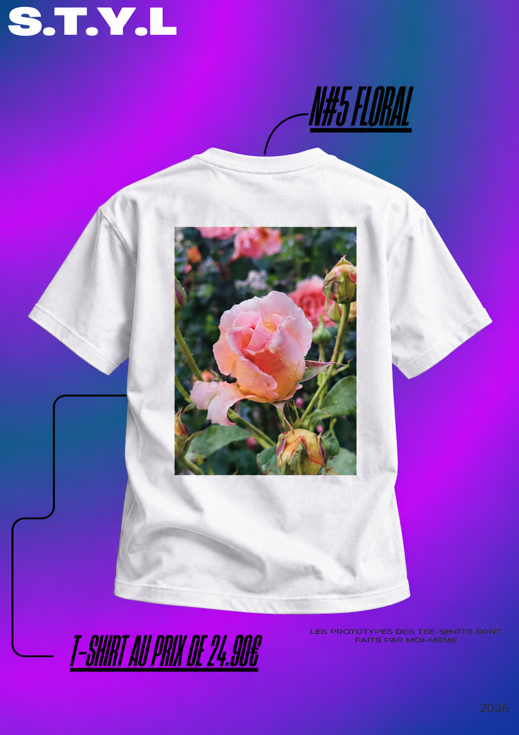Tee shirt #5 Floral