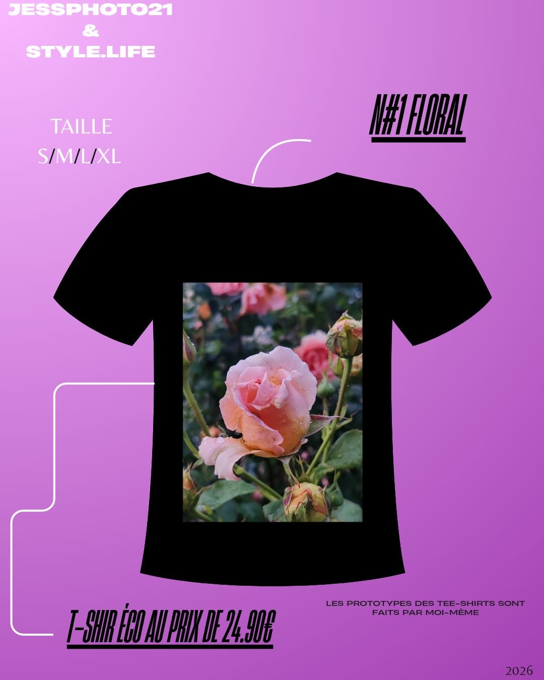 Tee shirt #5 Floral