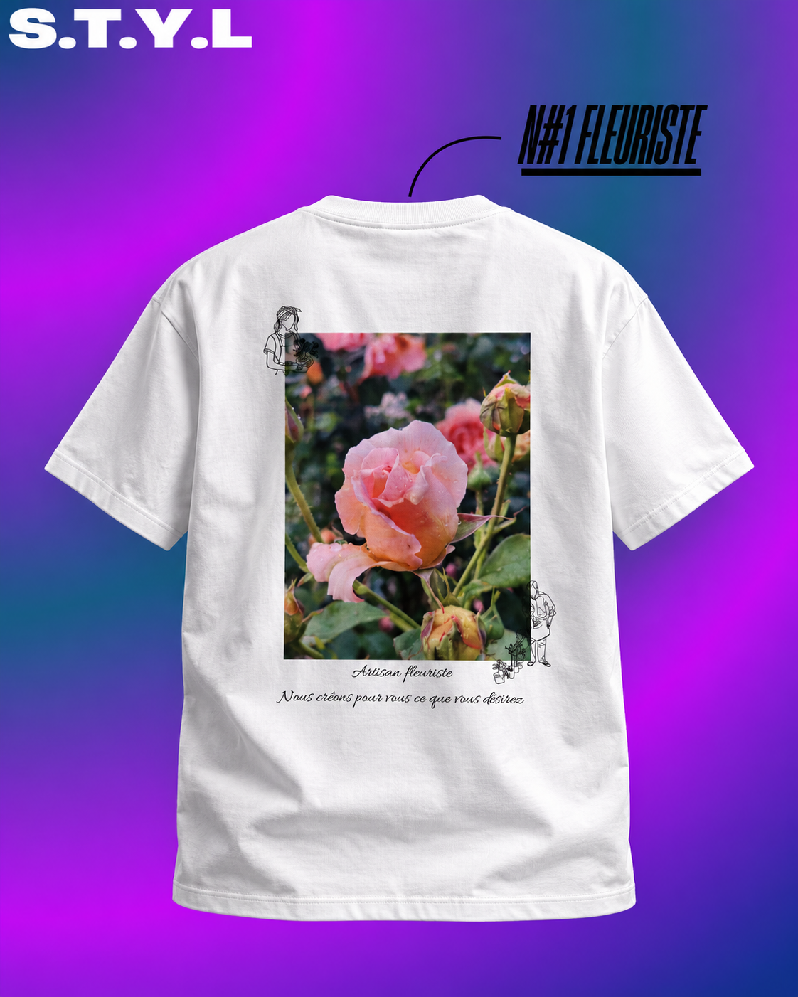 Tee-shirt Fleuriste