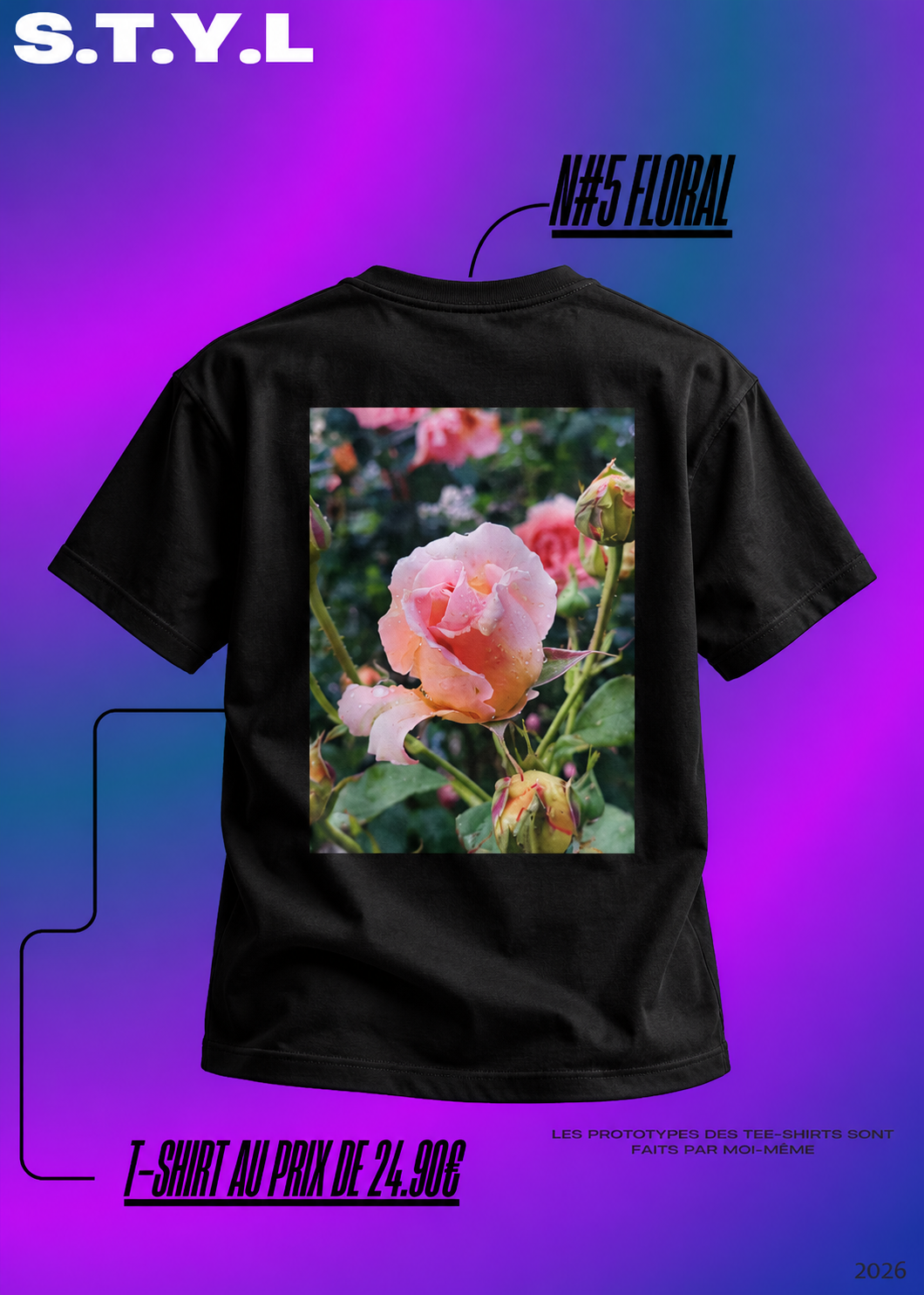 Tee shirt #5 Floral