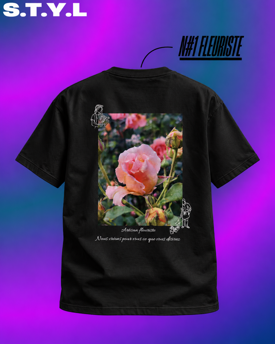 Tee-shirt Fleuriste