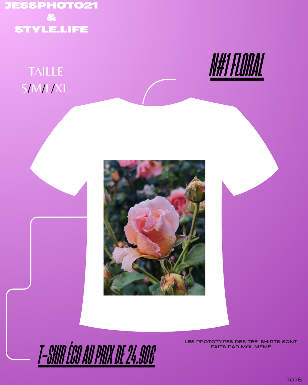 Tee shirt #5 Floral
